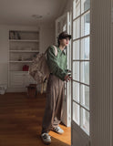 Hemet pintuck wide slacks