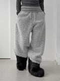Madu Hairy Wide Fur Pants