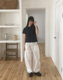 Crumb Washing Pocket Balloon Wide Pants