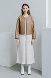 Lambskin Non Collar Jacket