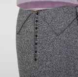 (Lining Brushed) BOCASHI BUTTON KNIT SKIRT