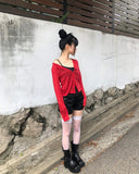 Huben Ribbed Long Sleeve Cardigan