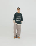 [AG] Slogan Layered Long Sleeve