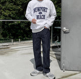 Newport Lettering Overfit Sweatshirt