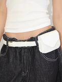 (2-WAY) LEATHER BELT BAG