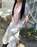 Morein Frill Short Sleeve Blouse