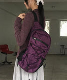 [With mini pouch] Kajon Gorpcore Check Nylon Mesh Backpack