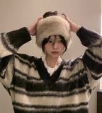 Senne two-tone fur hairband