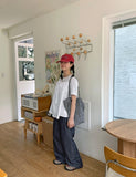Hoyoi summer wide cotton pants