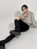 Crop mink jumper