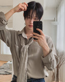 Sailor Silky Pocket Overshirt