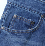 Press Washed Denim Pants