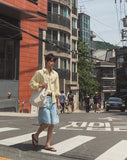 Bureau Linen Bermuda Denim Pants