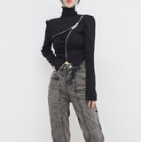 Serie Zipper Turtleneck Knit
