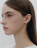 Essence Silver (W) Moissanite Floria Earrings