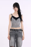Fatale leopard cropped sleeveless top