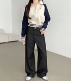 Cable Color Matching Design Two-Way Pendant Knit Zip-Up Cardigan