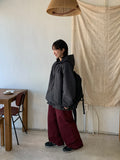 [unisex] Junu Back Line Cotton Wide Pants