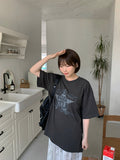 Ringing Star Printing Over Short Sleeve Tee