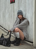 Triple cross rivet beanie