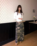 Hori shirring brushed cardigan