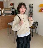 Menico Boucle Crop Cardigan