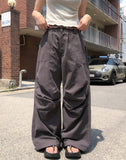 Coco Stitch Button Parachute Pants