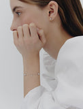 Essence Silver (W) Moissanite Flower Dainty Bracelet