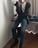 Plan Dark Color Cardigan
