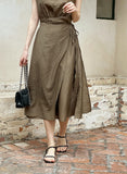 Forven Hanek Wrinkle Banding Wrap Long One Piece