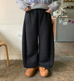 Deteam Banding Flower Quilted Balloon Pants
