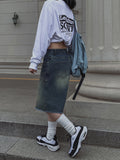 Nook's Rivet Square Denim Shorts
