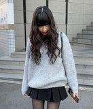 Cheat Loose Fit V-Neck Brush Knit