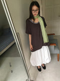 New Hit Shirring Balloon Banding Long Skirt