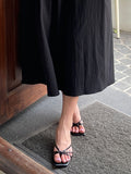 Jyubeulri strap sandal heel (6 cm)