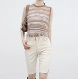 Mijeune Fringe Sleeveless Knitwear