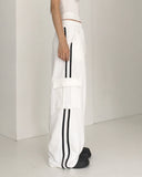 Pict Track Color Matching Cargo Pocket Pile Sweatpants
