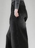 Bane Smoky Black Wide Denim Pants
