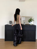 Cotyl Unfoot Wrap Shirring Draping Sleeveless