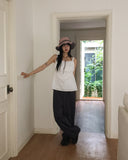 semble hole string sleeveless blouse