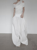 Lovell Drape One-Shoulder Off-Sleeveless