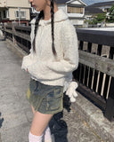 Cite Pocket Washing Mini Skirt Pants