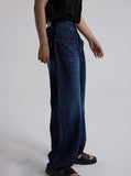 Blue Black Wide Denim