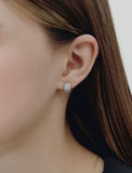 Essence Silver Tria Pave Earrings