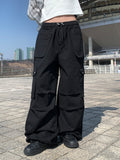 Repol Pintuck Cargo Wide Long Pants