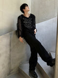 Muntz Grunge Mesh Printed Knit