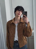 Ready f/w epaulette suede jacket