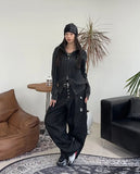 Terry Pigment Ribbed Knit Zip-Up