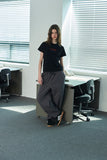 Caroline Chain Embroidered Crop Short Sleeve Tee