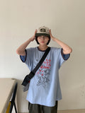[unisex] Huben Printing Color Matching Ringer Short Sleeve T-shirt